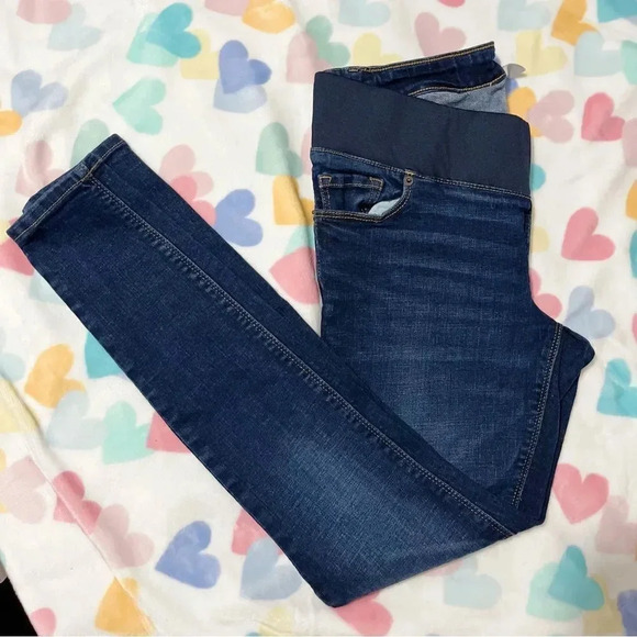 Old Navy maternity front low-panel rockstar skinny jeans Size 4 - Picture 3 of 13